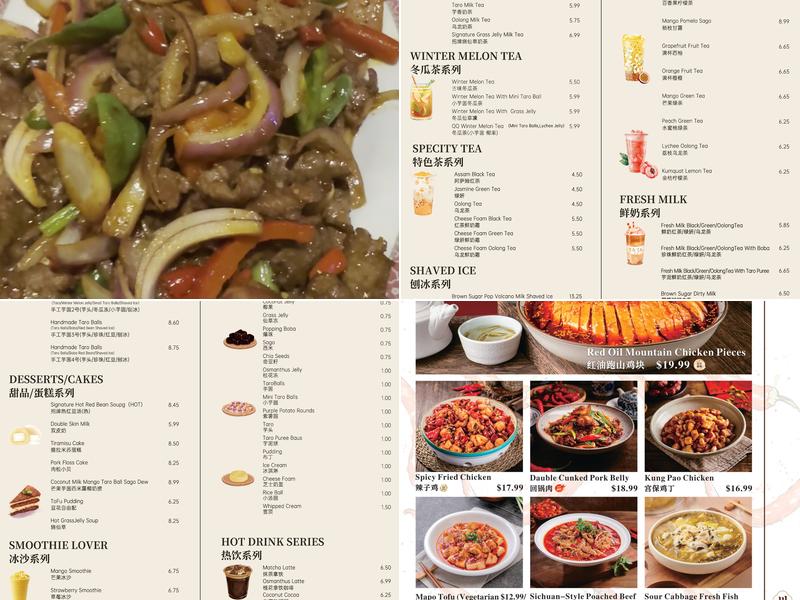 light cantine Menu