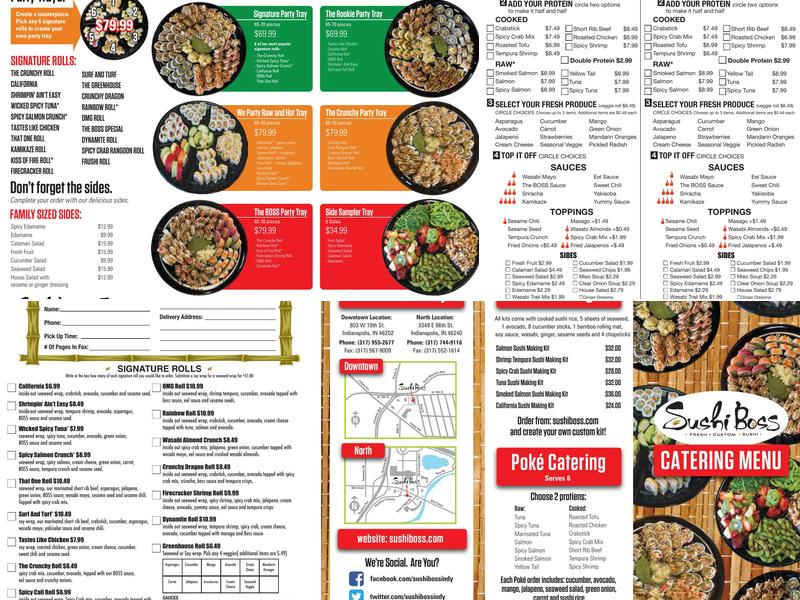 Sushi Boss Menu