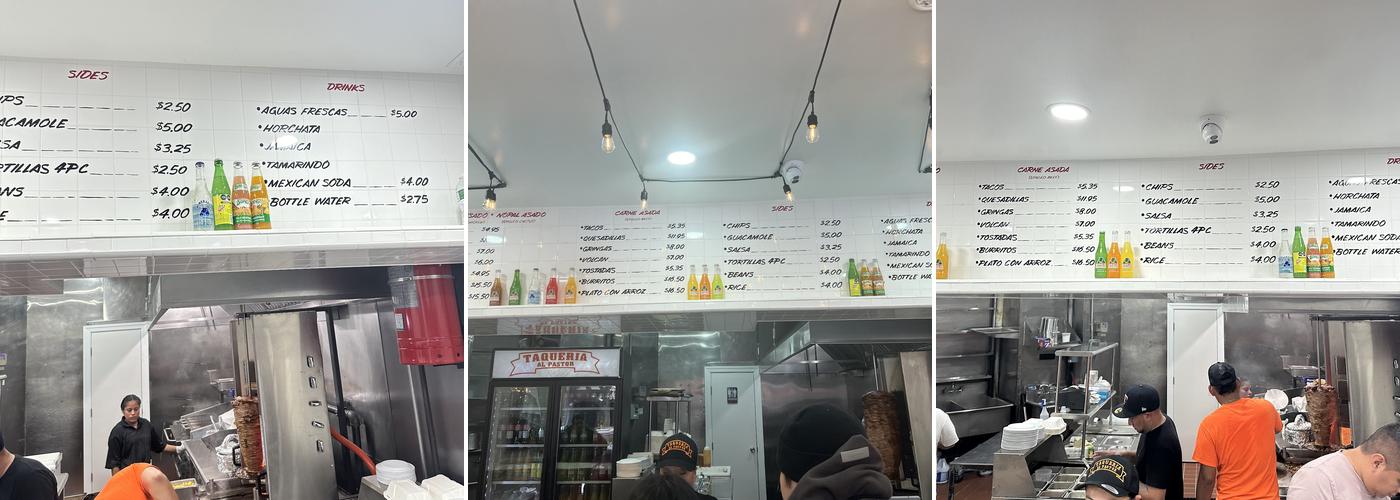 Taqueria al Pastor Menu