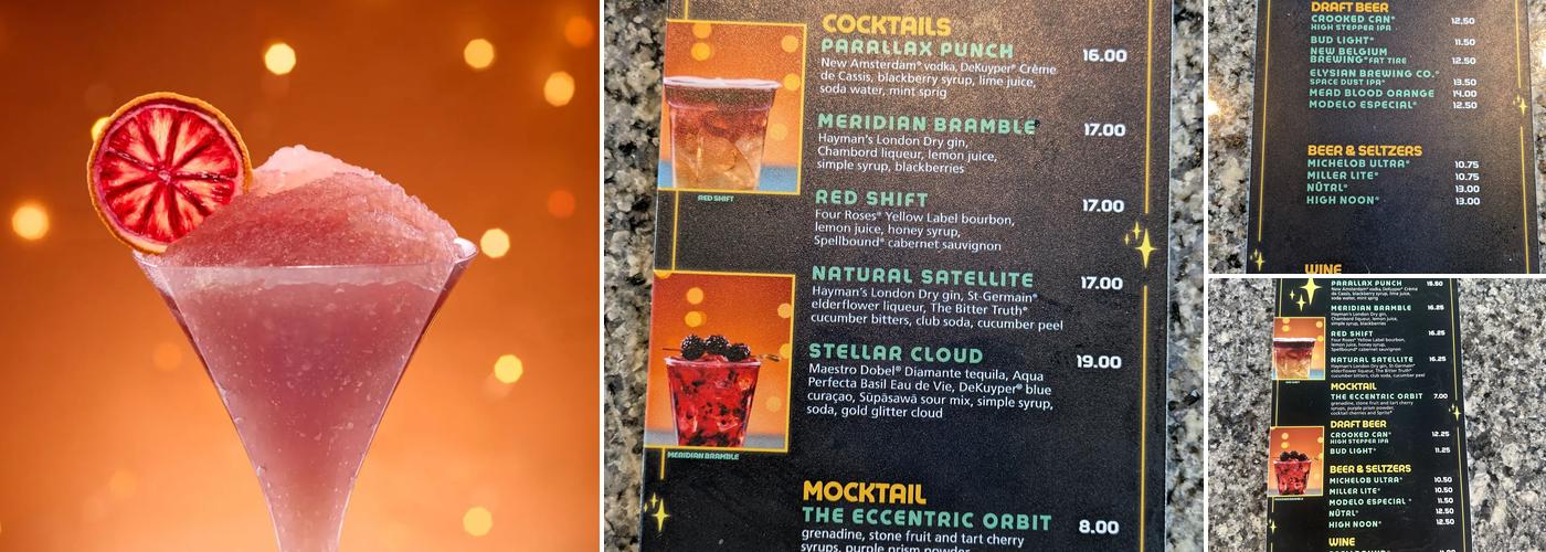 Bar Zenith Menu