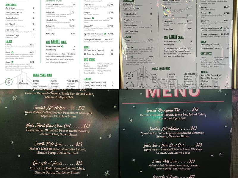 Lala's South Pole Menu