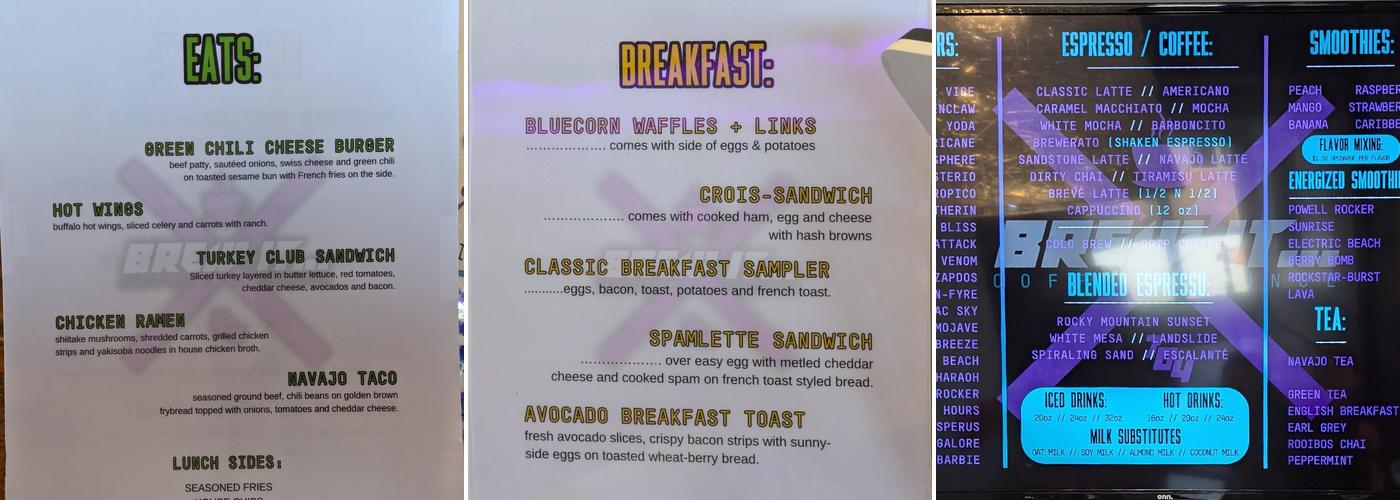 Brew It... Coffee Lounge Menu