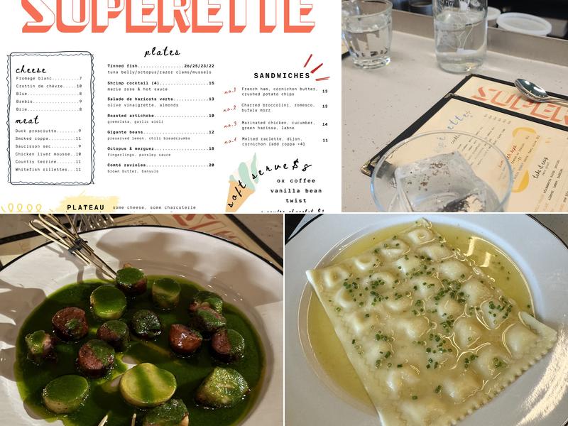 Supérette Menu