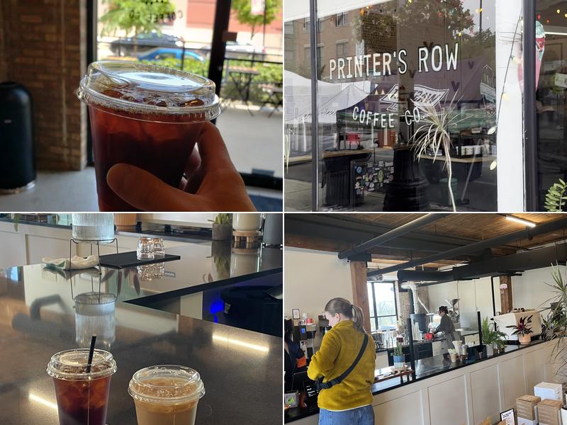 Printer's Row Coffee Co. Menu