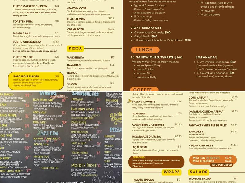 Macondo Coffee Roasters Little Havana Calle 8 Menu