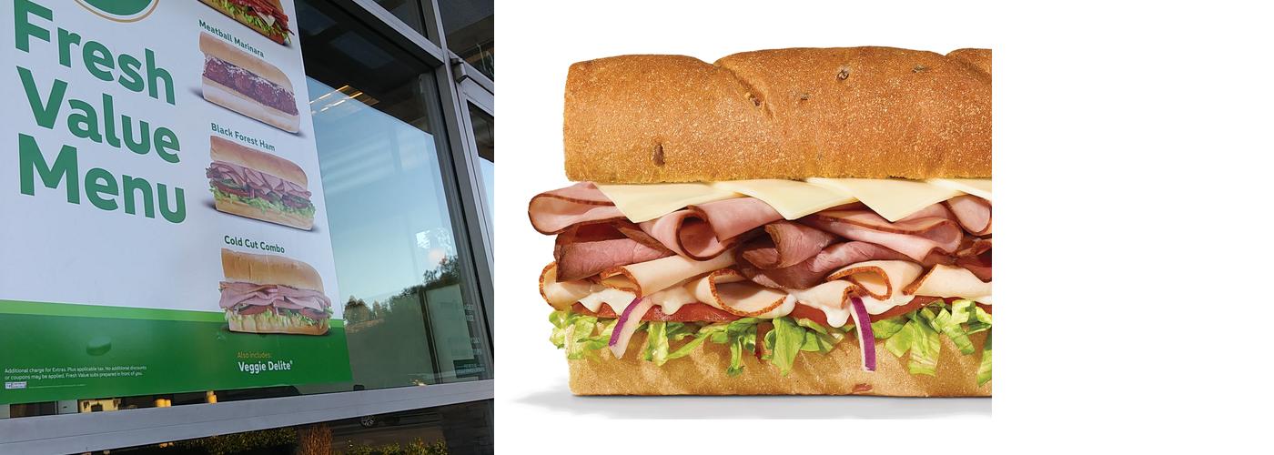 Subway Menu