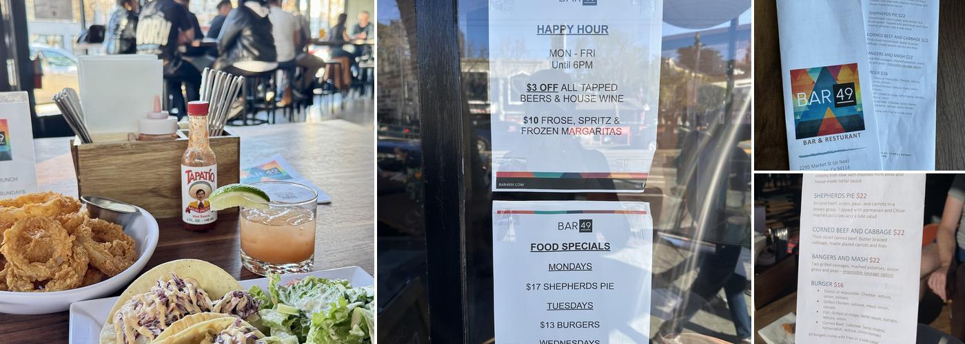 Bar49 Menu