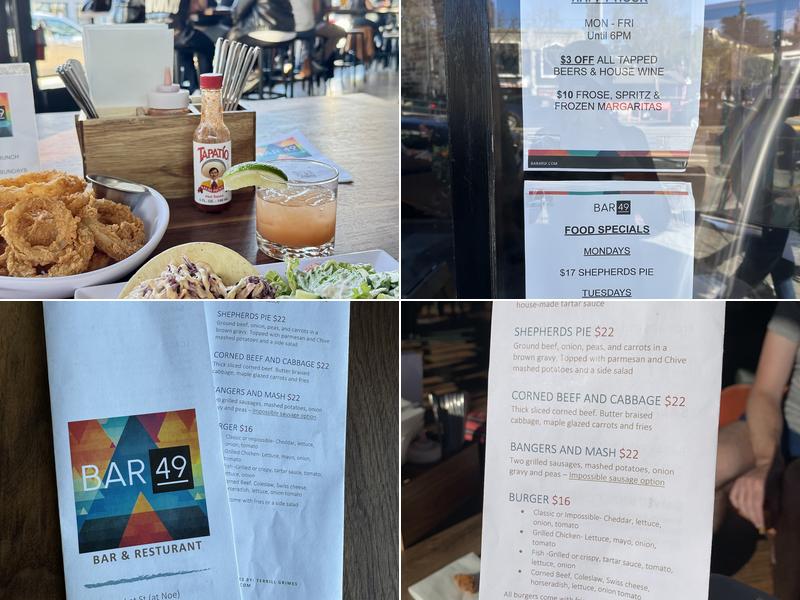Bar49 Menu