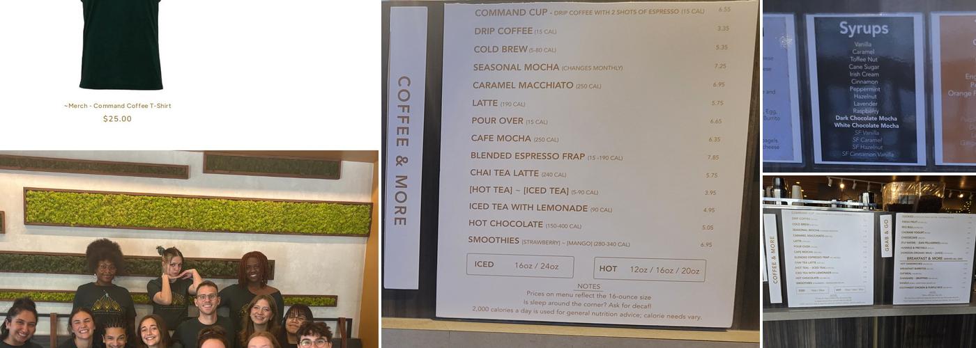 Command Coffee Menu