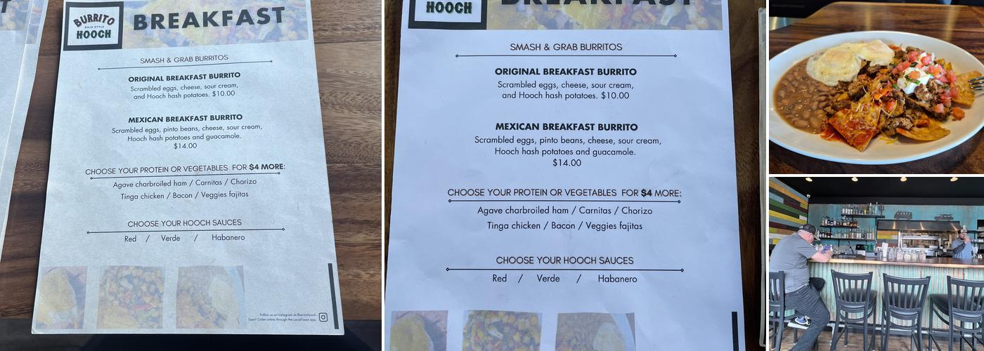 Burrito Hooch Menu