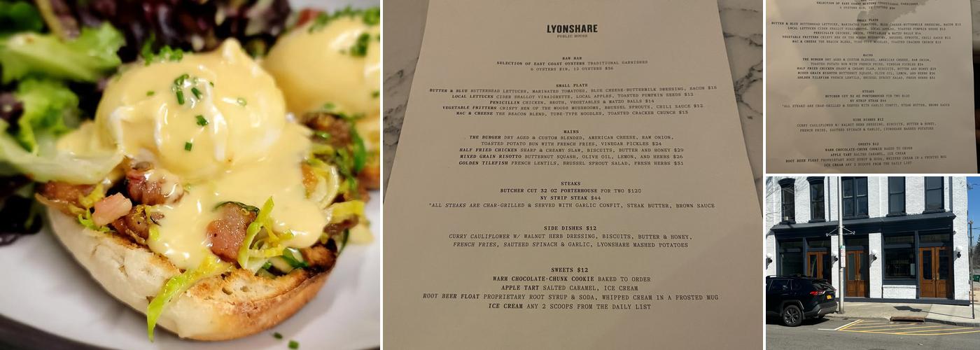 Lyonshare Public House Menu