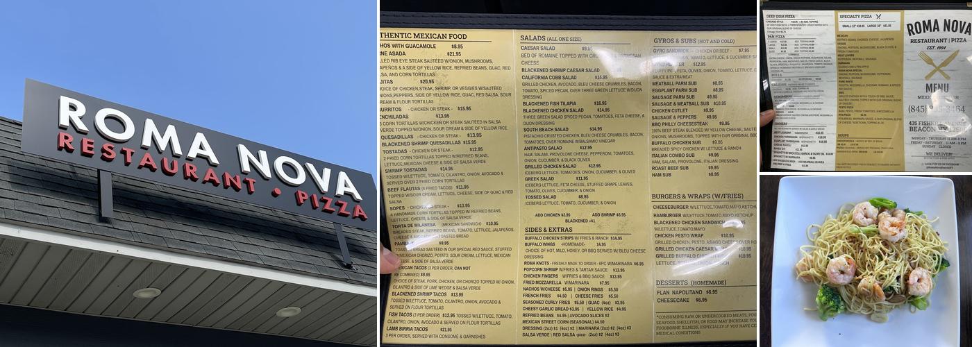 Roma Nova Menu