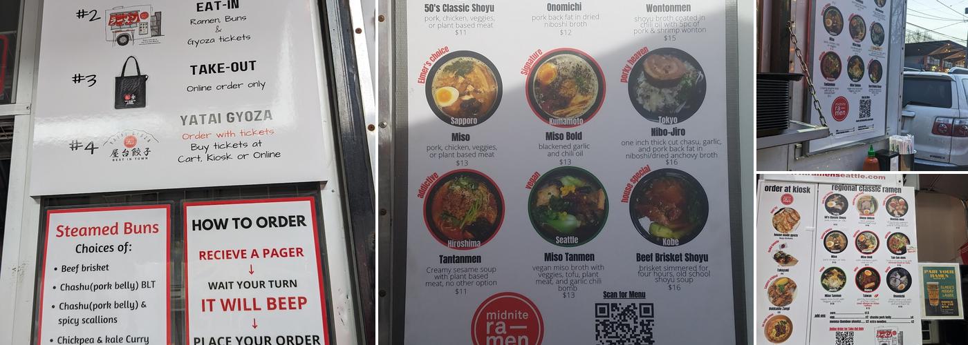 midnite ramen Menu