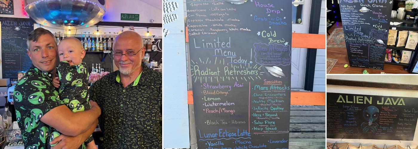 Alien Java Frisco, NC Menu