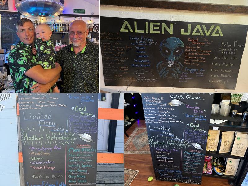 Alien Java Frisco, NC Menu