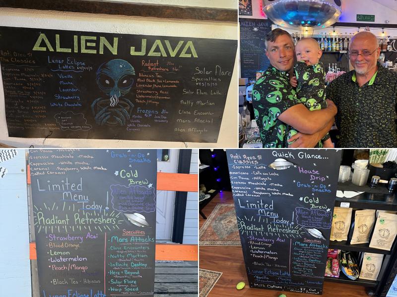 Alien Java Frisco, NC Menu