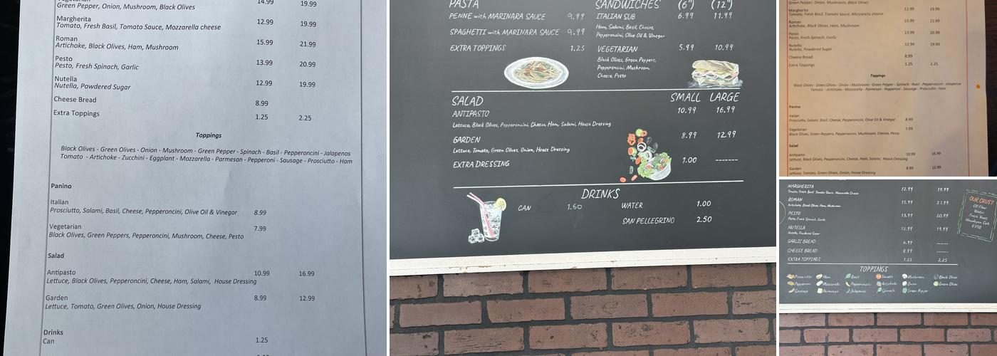 Naples Pizza Menu