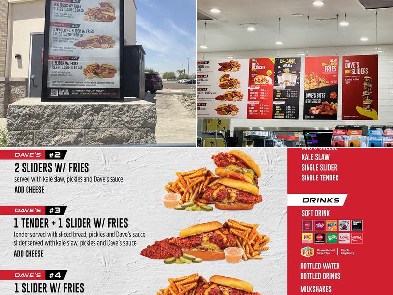 Dave's Hot Chicken Menu