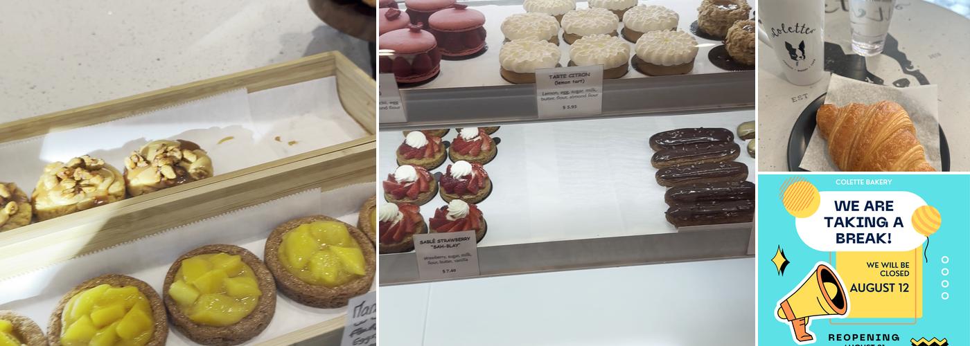 Colette Bakery Menu