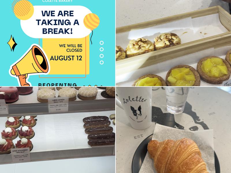 Colette Bakery Menu