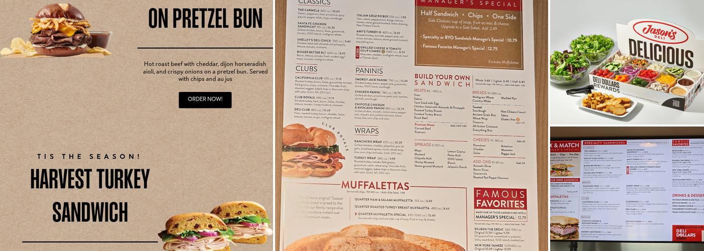 Jason's Deli Menu