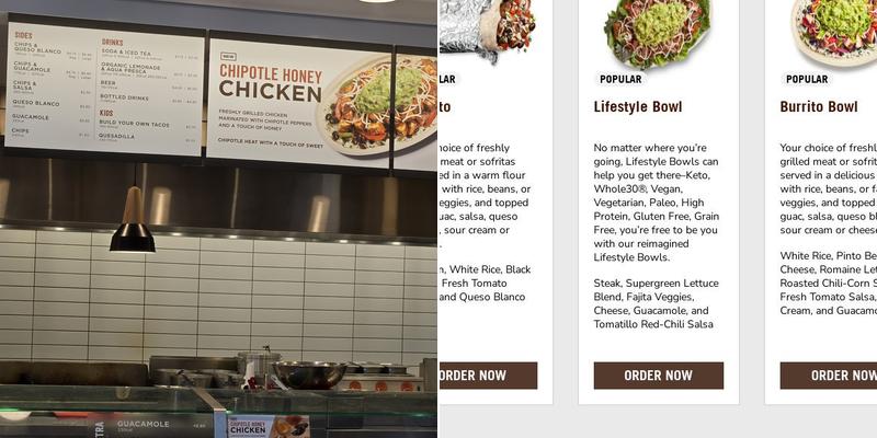 Chipotle Mexican Grill Menu