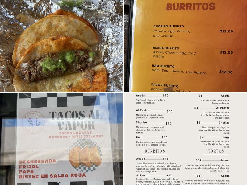 La Monarca Menu