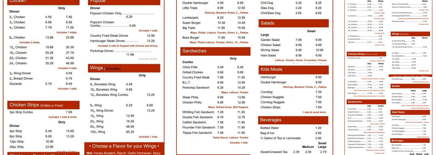 Little Howies Of Williston Menu