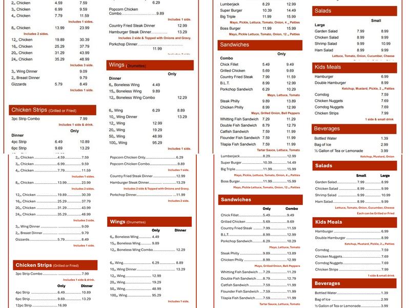 Little Howies Of Williston Menu