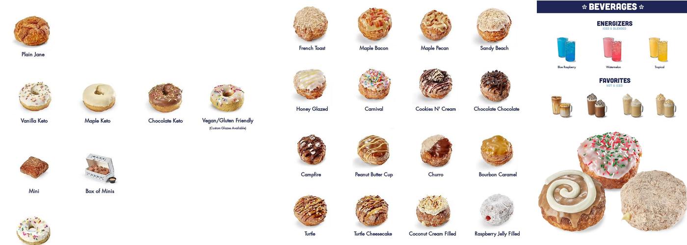 Parlor Doughnuts Menu