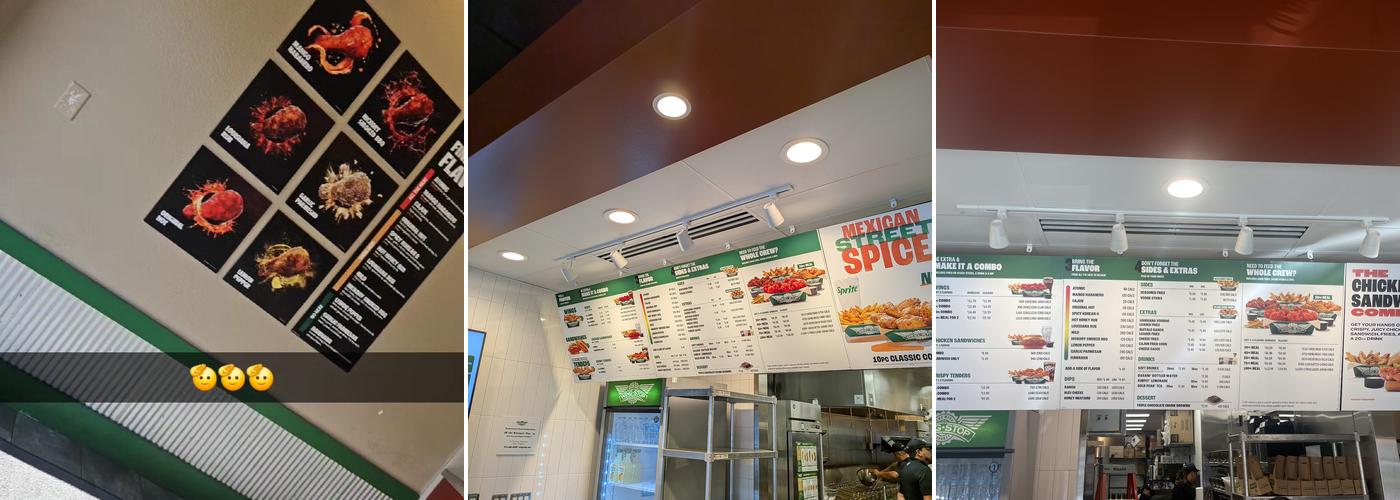 Wingstop Menu