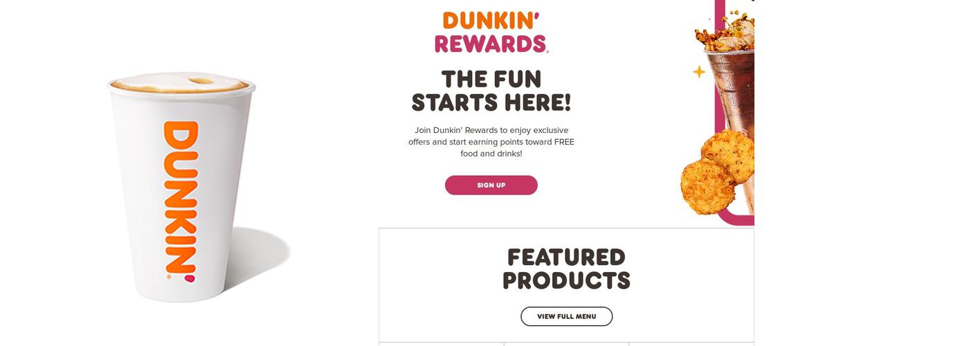 Dunkin' Menu