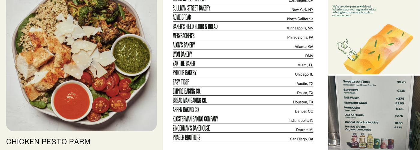 sweetgreen - Healthy Salads, Bowls and Plates Menu
