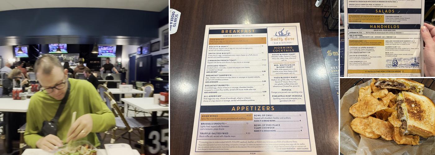 Smith Cove Menu