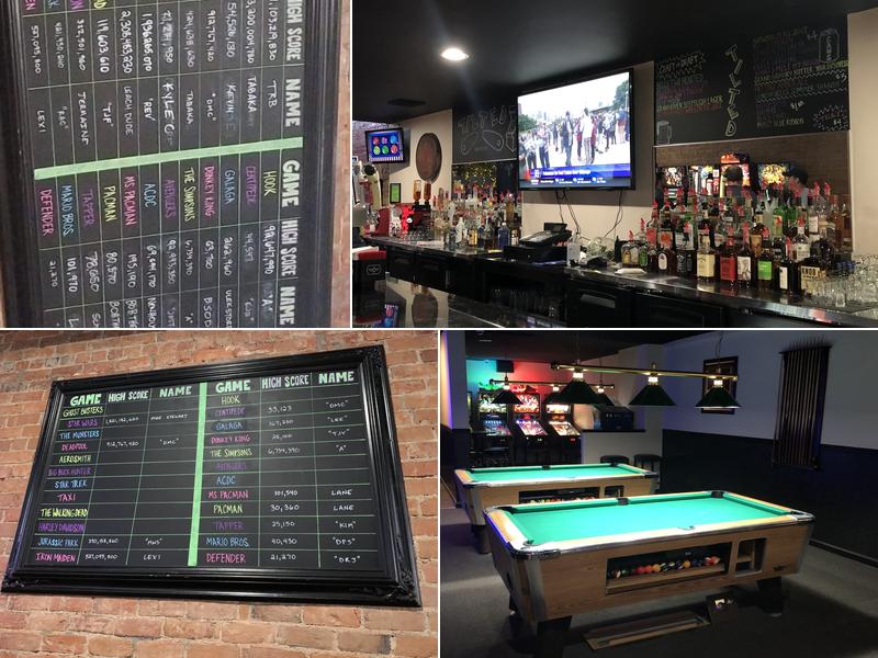 Tilted Arcade Bar Menu