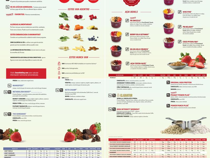 Smoothie King Menu