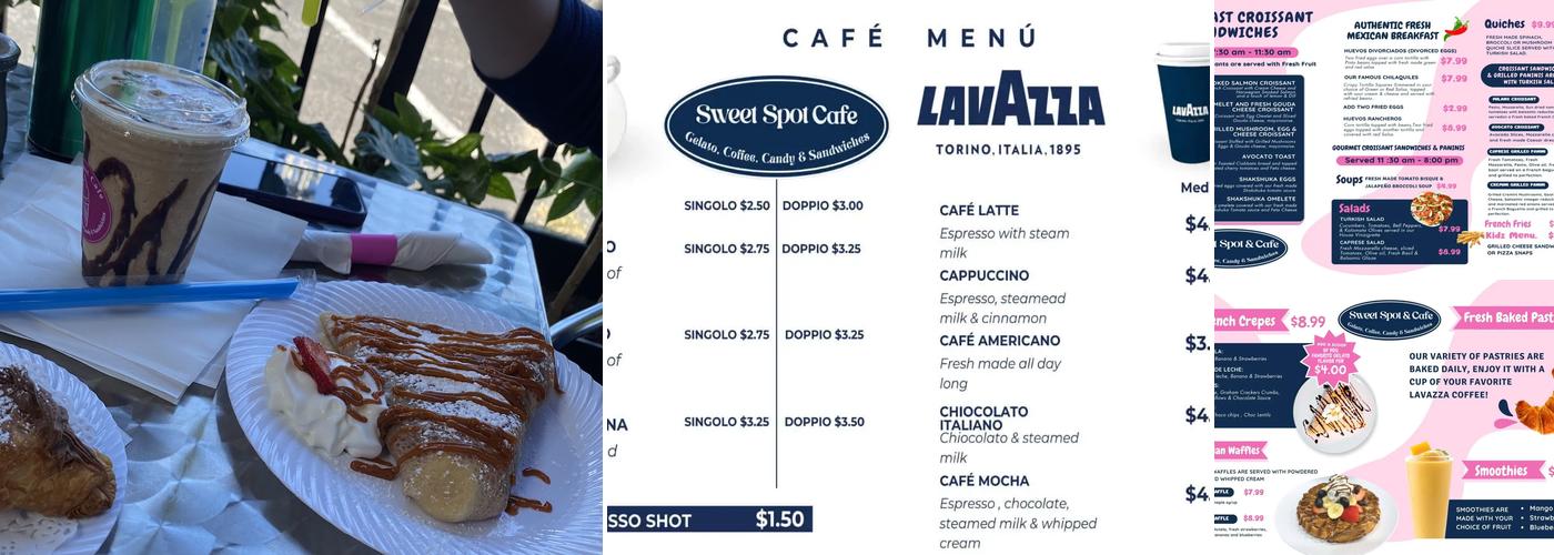 Sweet Spot Cafe Menu