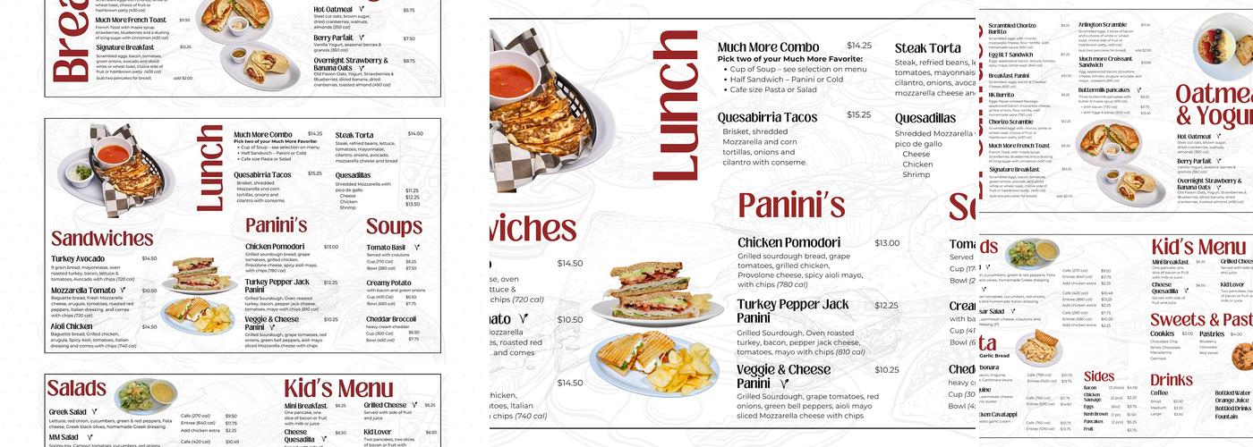 Breakfast & Much More Menu