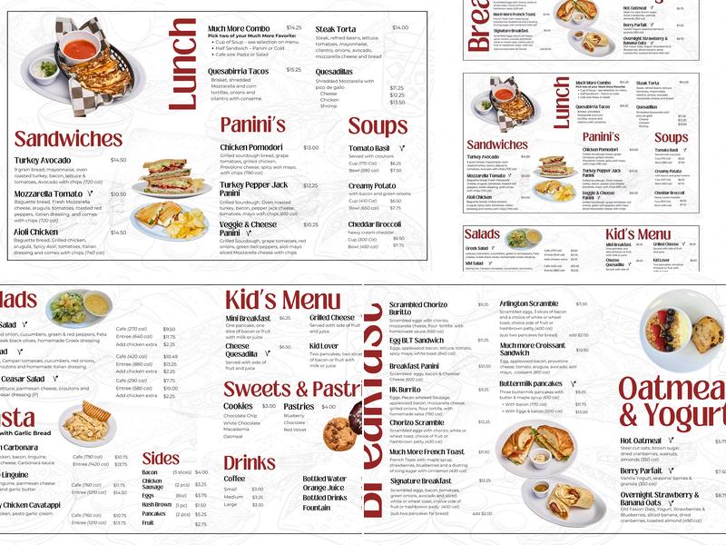 Breakfast & Much More Menu