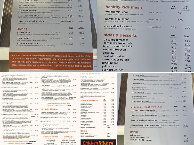 Chicken Kitchen Menu