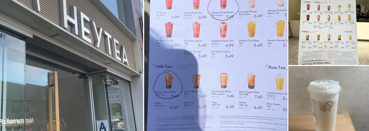 HEYTEA (Flushing main st) Menu