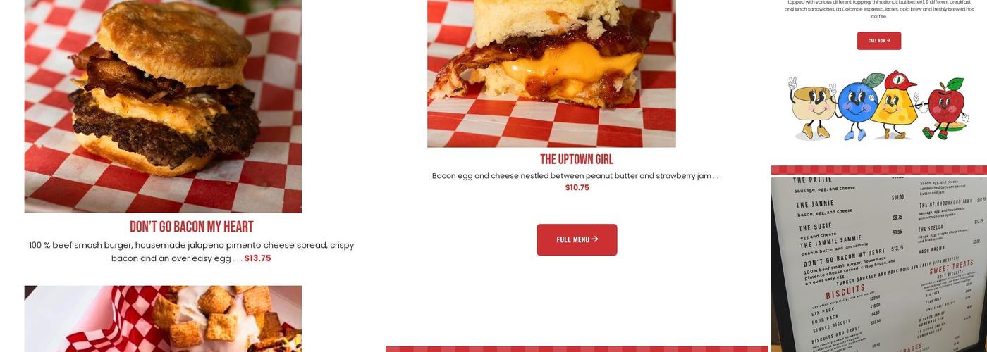 The Biscuit Lady Menu