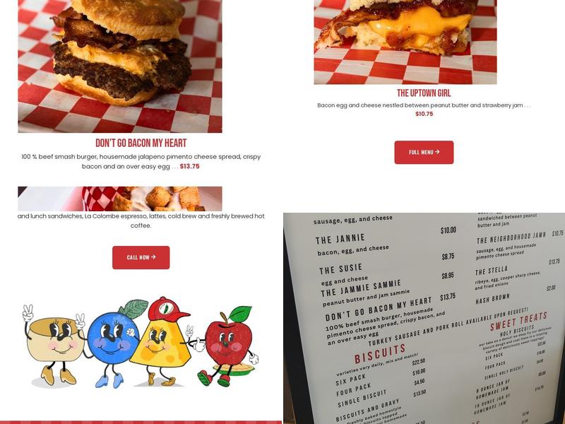 The Biscuit Lady Menu