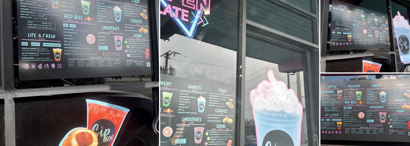 Sip 305 (Kendall) Menu