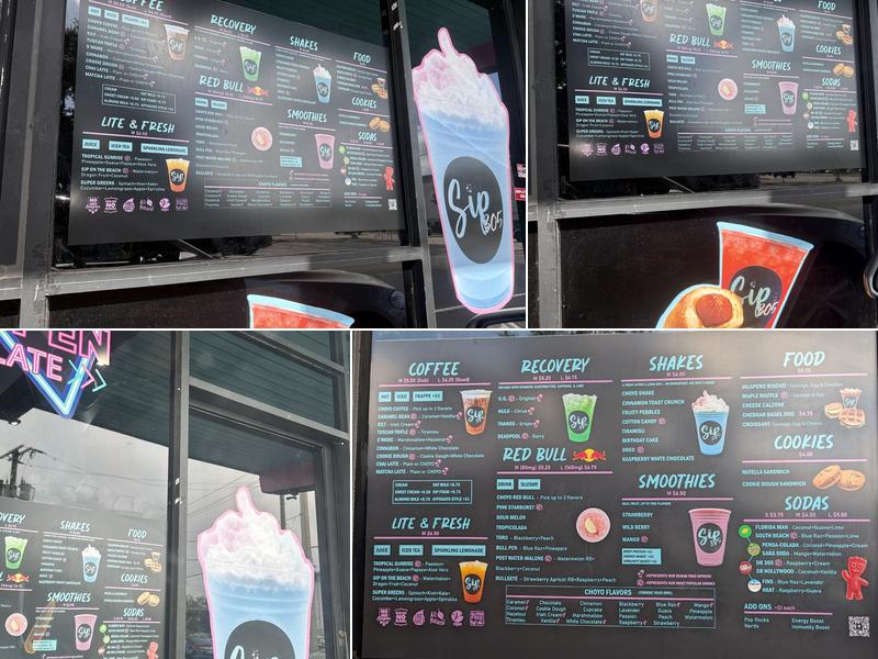 Sip 305 (Kendall) Menu