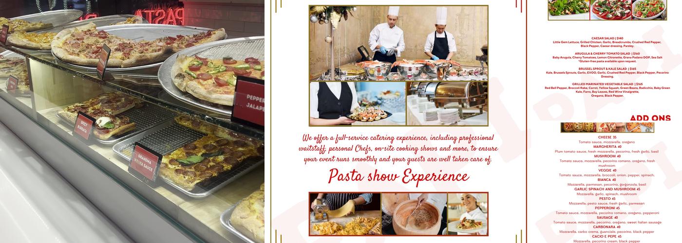 Papi Pasta & Pizza Menu