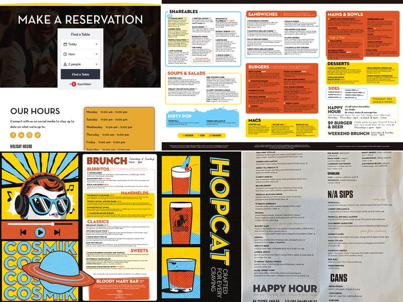HopCat Menu