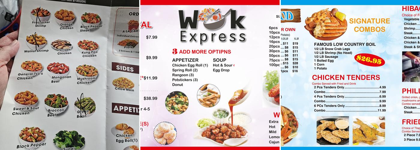 Wok Express Menu