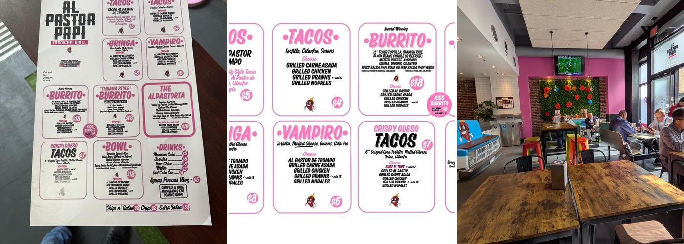Al Pastor Papi Menu
