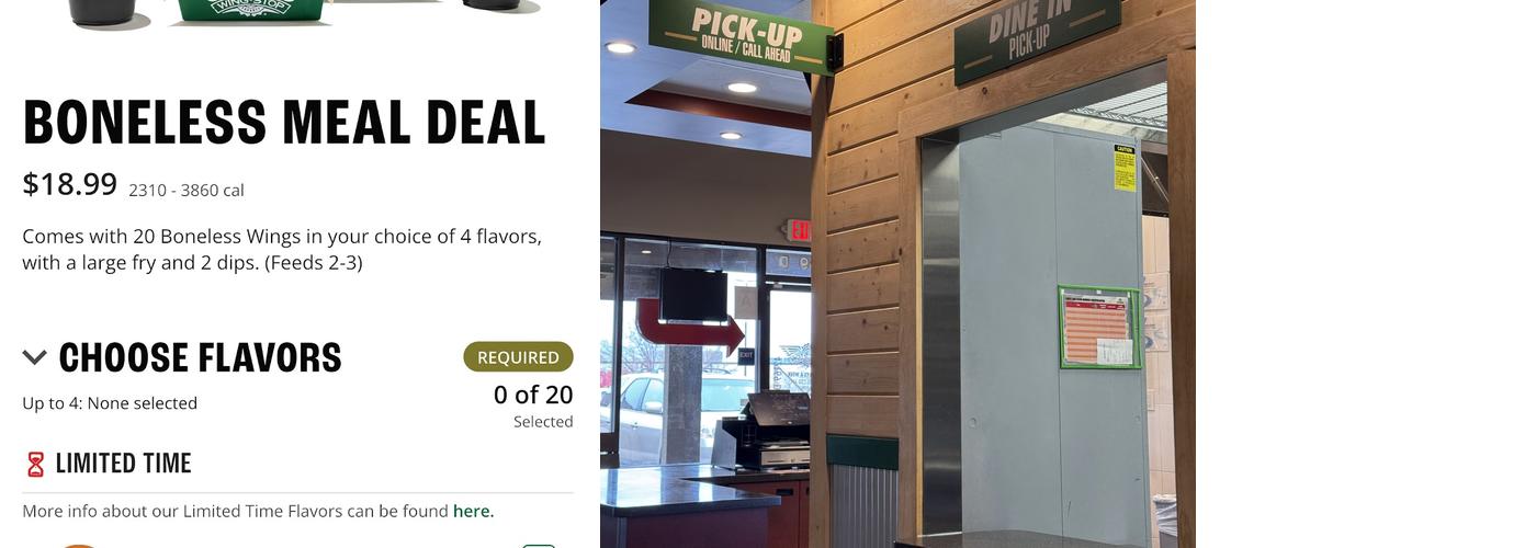 Wingstop Menu